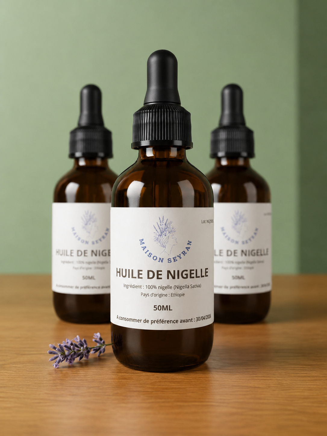 Huile de Nigelle d'Éthiopie 100% Pure & Naturelle